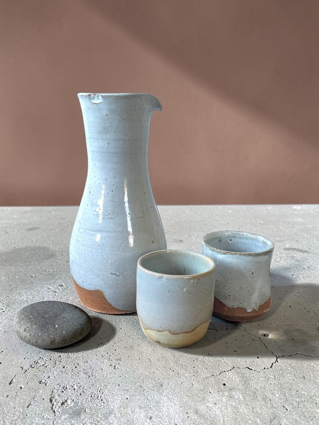 Set Para Dos #1 - Jarra 500 ML + Vasos en Gres