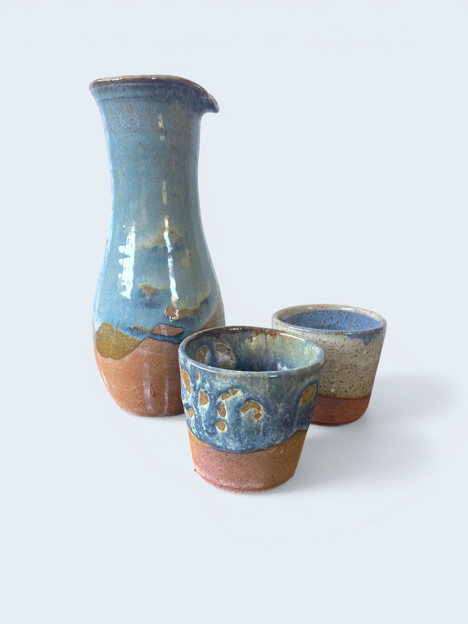 Set Para Dos #2 - Jarra 500 ML + Vasos en Gres