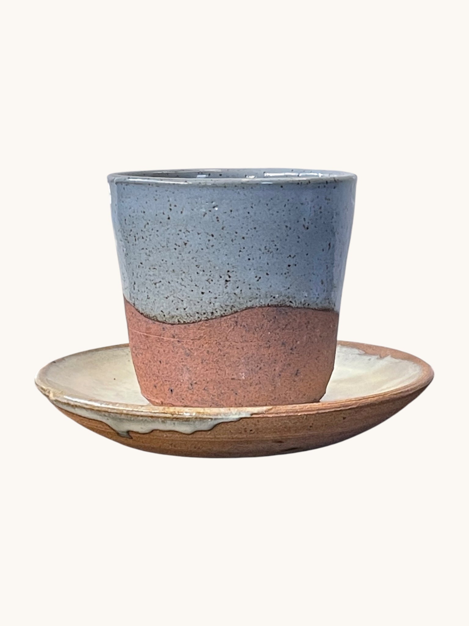Vaso Latte Doble Cerámica Gres #1 — Matera Rob®