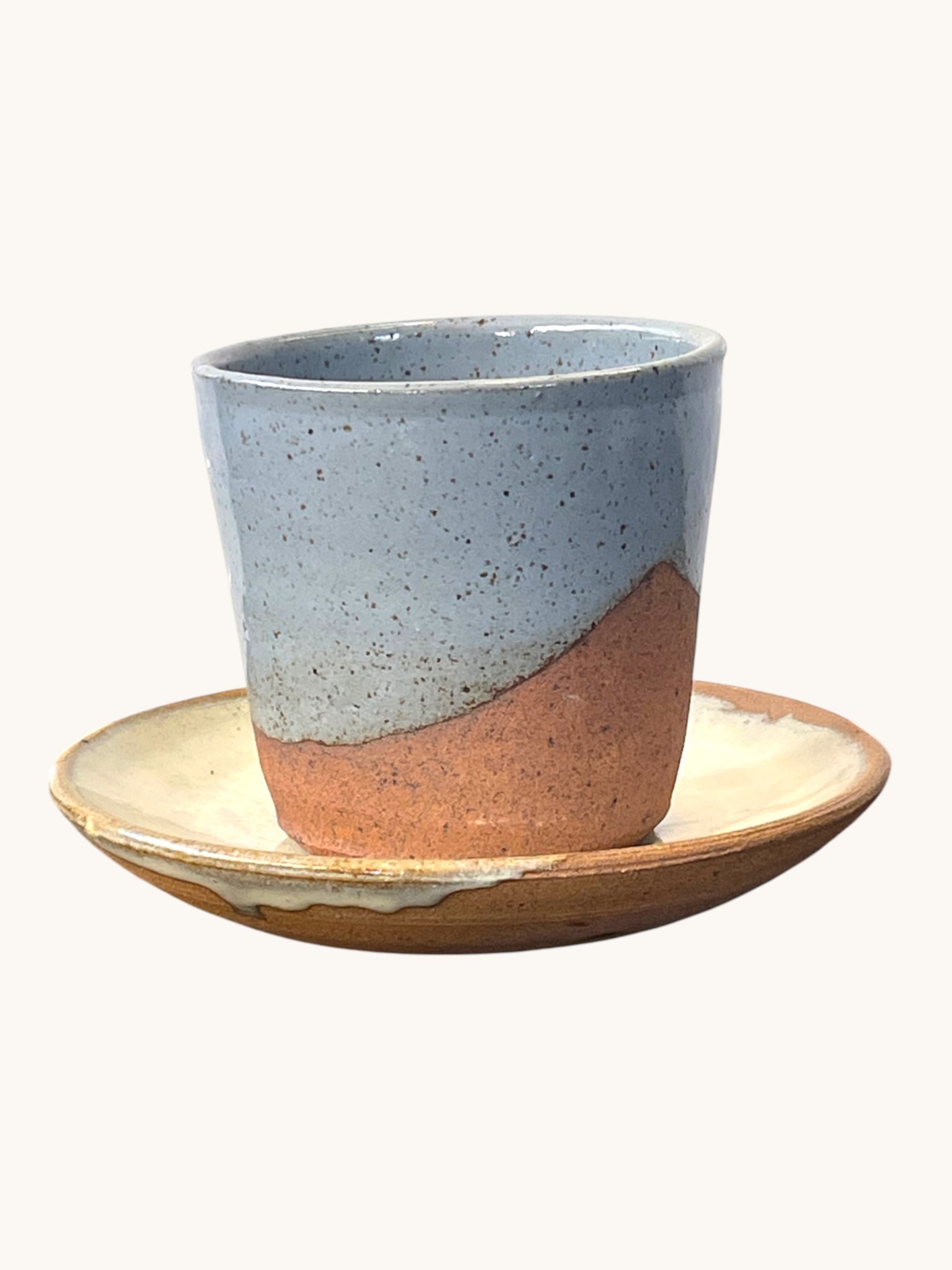 Vaso Latte Doble Cerámica Gres #1 — Matera Rob®